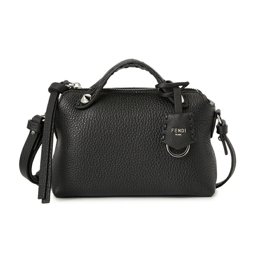 FENDI FF Jacquard Shopper Tote Shoulder Bag Brown